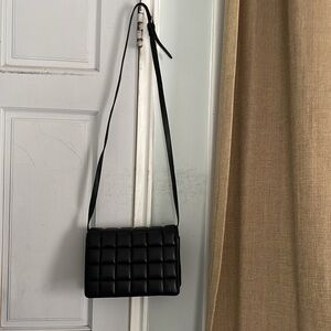 H&M black quilted cross body